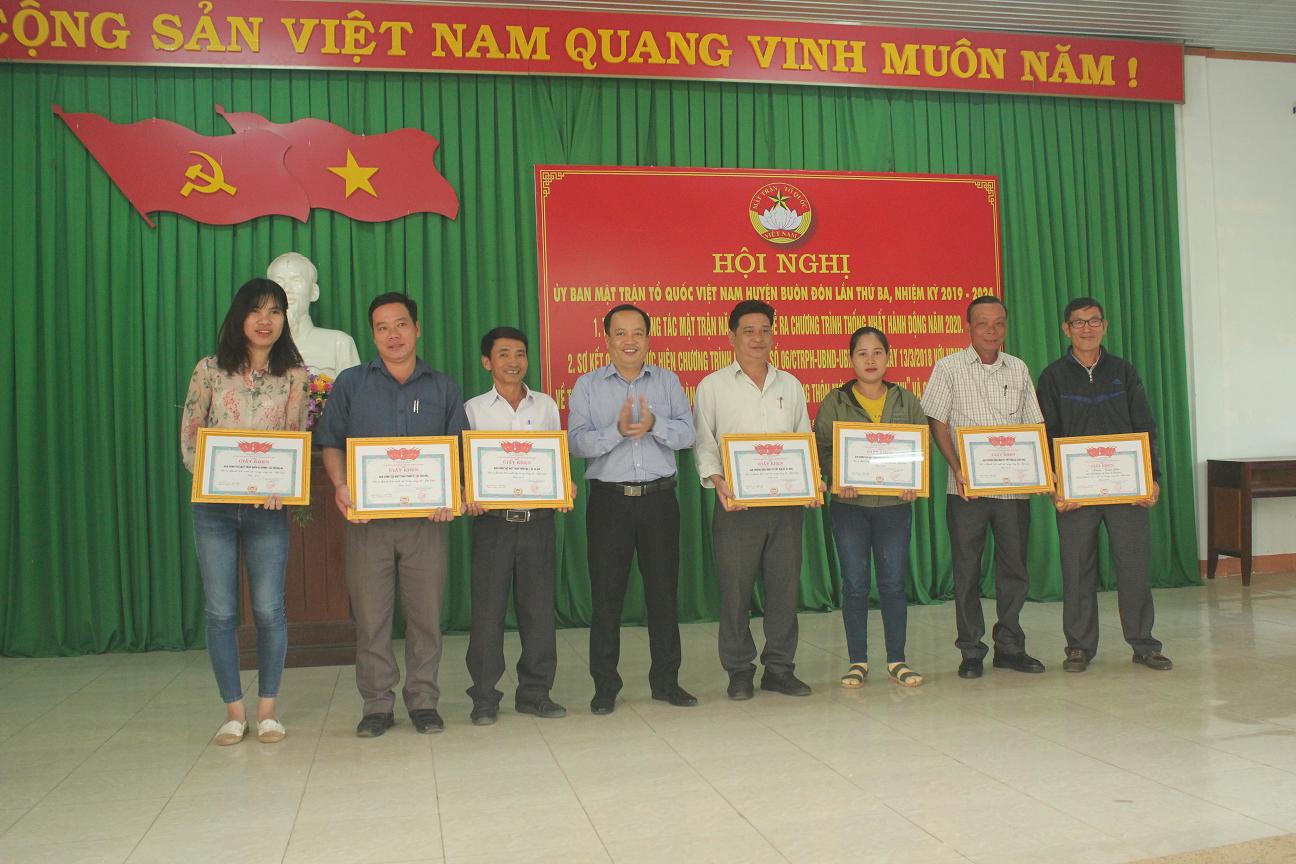 Ủy ban MTTQVN huyện Buôn Đôn tổng kết công tác năm 2019