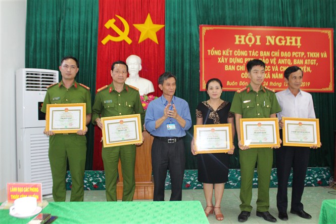 Buôn Đôn tổng kết công tác phòng chống tội phạm, trật tự xã hội năm 2019
