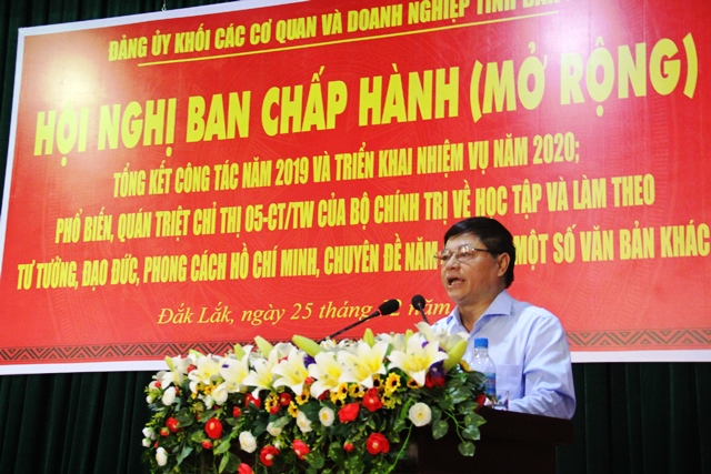 Hội nghị Ban Chấp hành (mở rộng) Đảng bộ Khối cơ quan và doanh nghiệp tỉnh