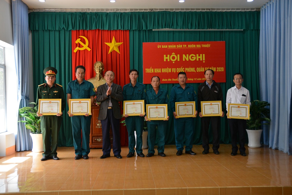 Thành phố Buôn Ma Thuột triển khai nhiệm vụ quốc phòng, quân sự năm 2020