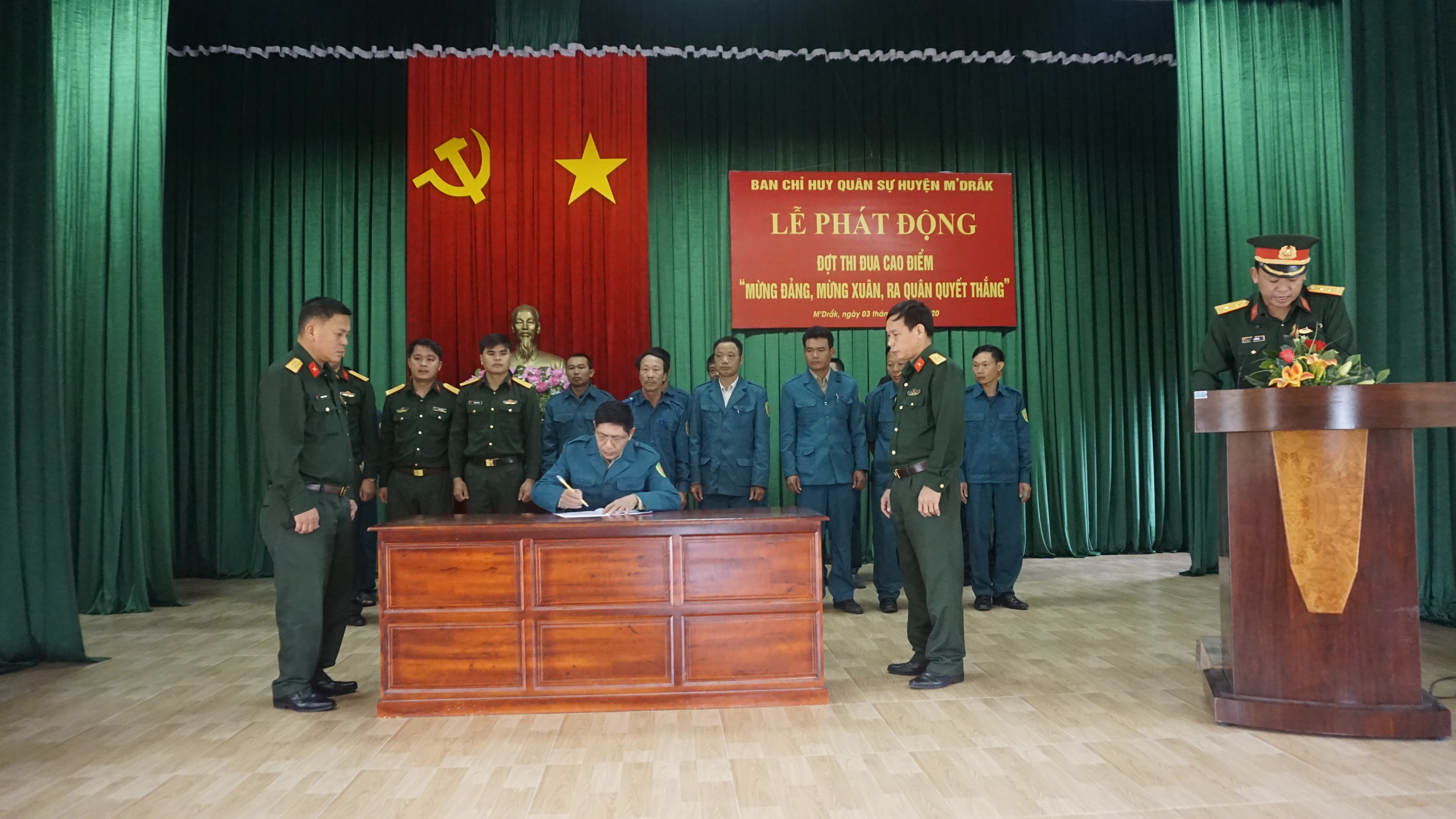 Ban Chỉ huy Quân sự huyện M'Drắk: Phát động đợt thi đua cao điểm