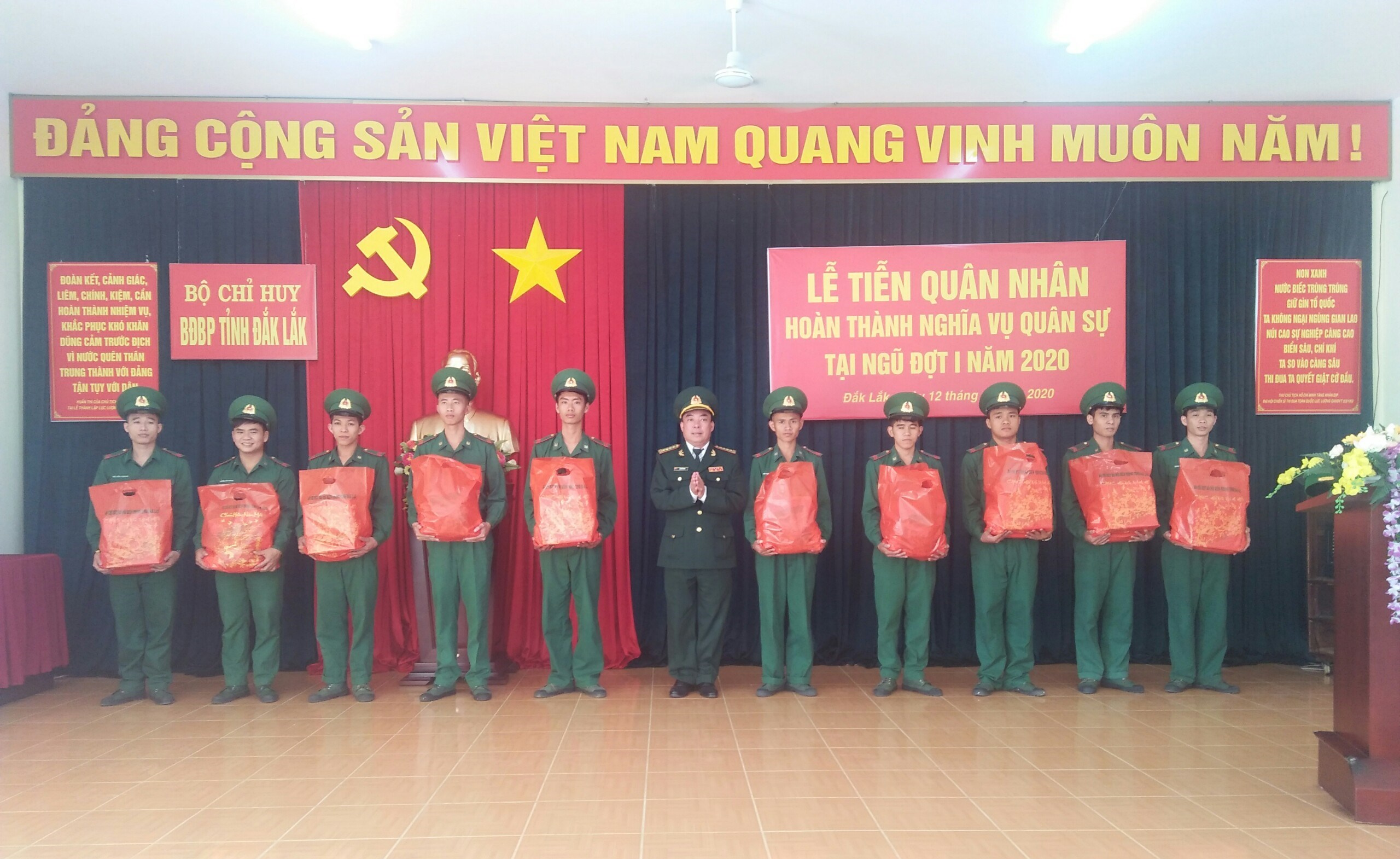 BĐBP tỉnh Đắk Lắk: 94 quân nhân hoàn thành nghĩa vụ quân sự