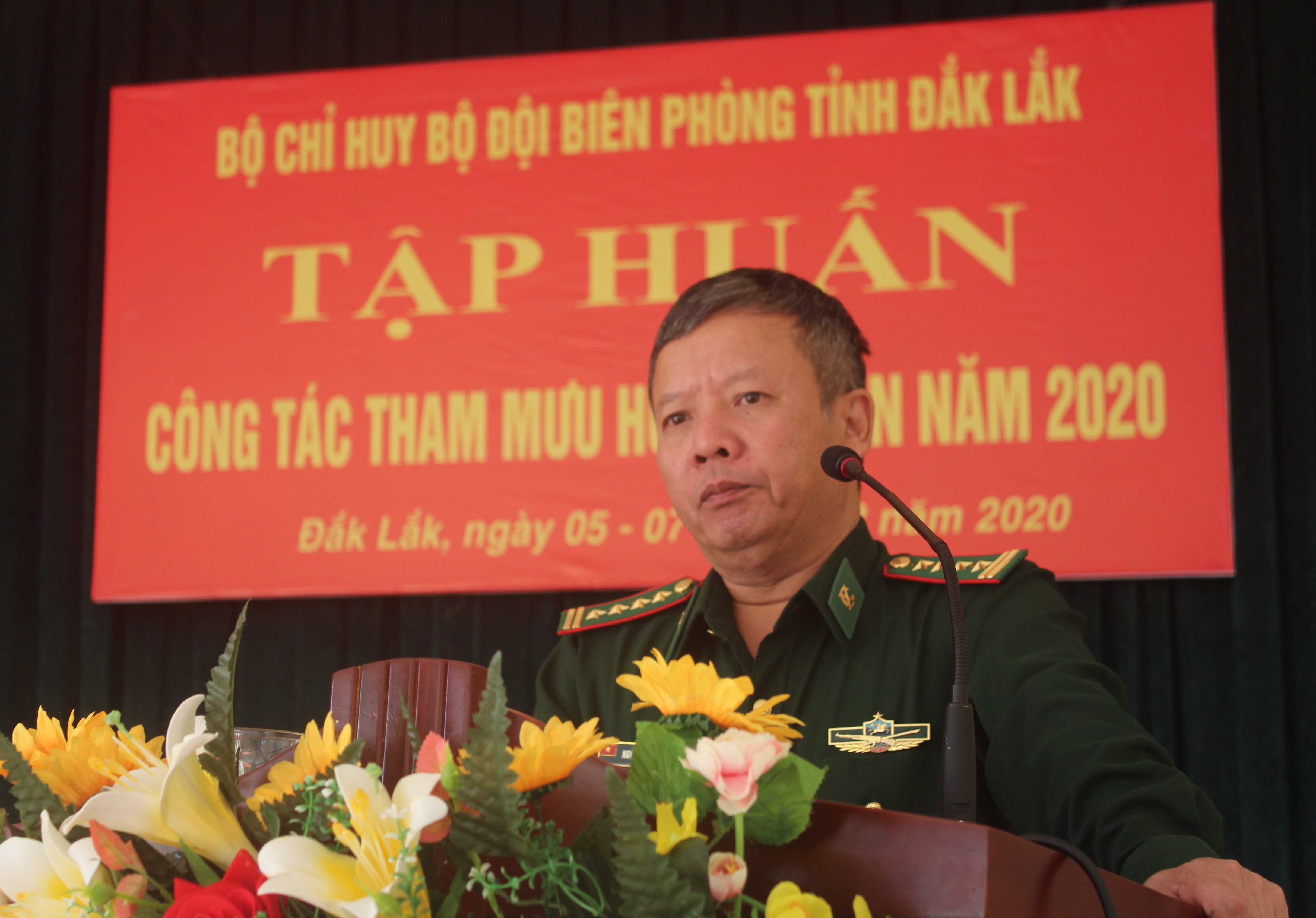 Khai mạc Lớp tập huấn công tác tham mưu huấn luyện năm 2020