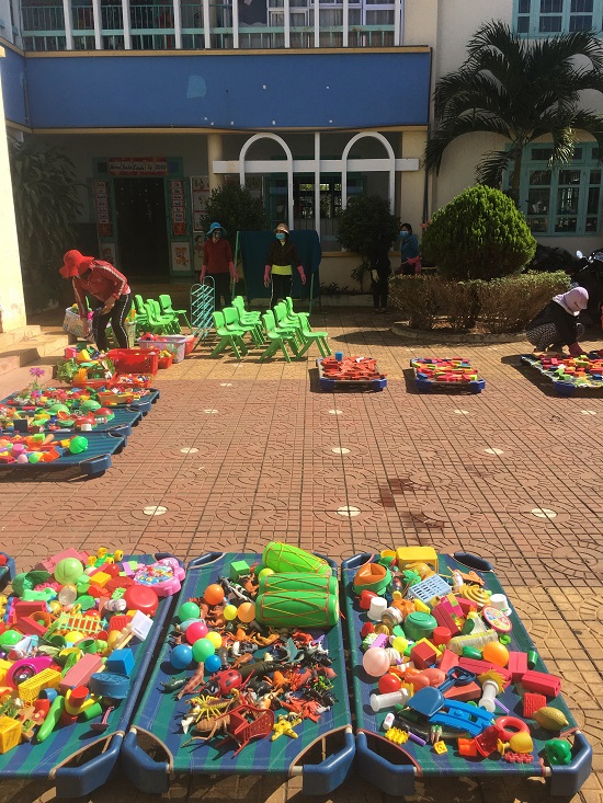 Kiểm tra công tác phòng dịch Corona tại các trường học trên địa bàn thành phố Buôn Ma Thuột