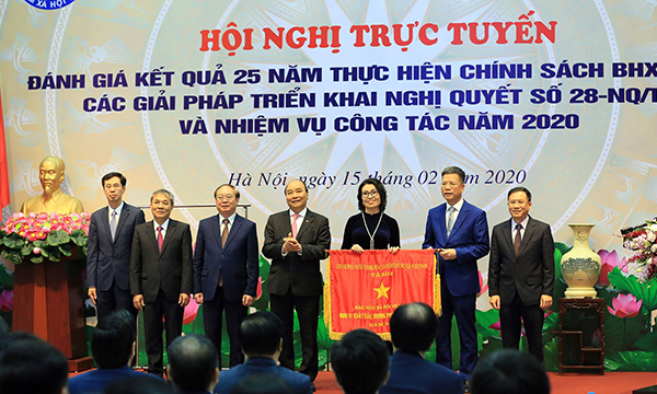 Hội nghị trực tuyến toàn quốc đánh giá kết quả 25 năm thực hiện chính sách BHXH, BHYT