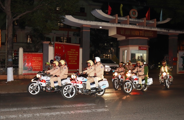 Công an thành phố Buôn Ma Thuột ra quân đảm bảo trật tự an toàn xã hội và các sự kiện lớn trong năm 2020