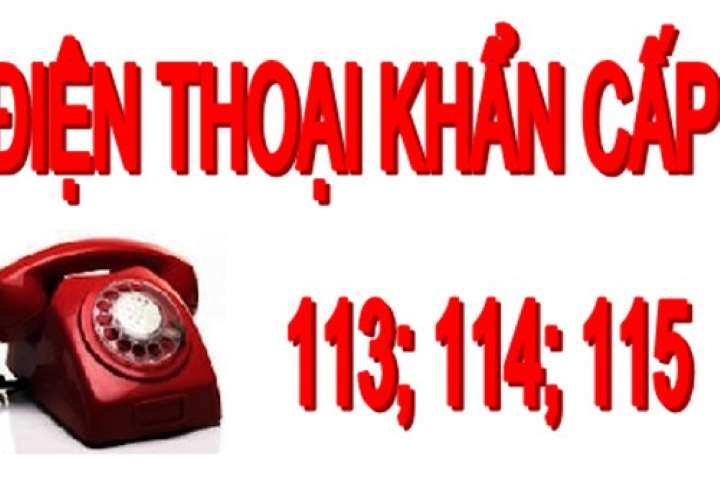 Miễn phí các cuộc gọi đến số 113, 114, 115