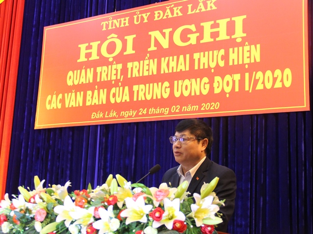 The conference for studying, thoroughly grasping and propagating the Central documents – 1st time in 2020