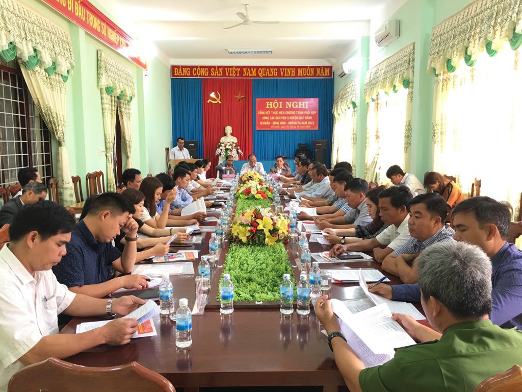 Tổng kết công tác dân vận giữa 03 huyện giáp ranh M'Drắk, Sông Hinh, Krông Pa