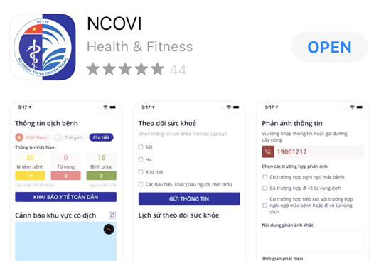 Ứng dụng khai báo y tế toàn dân NCOVI đã chính thức có mặt trên iOS.