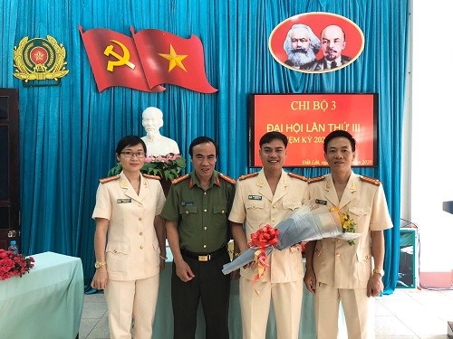 Phòng An ninh đối nội tổ chức thành công Đại hội các chi bộ trực thuộc nhiệm kỳ 2020 - 2022