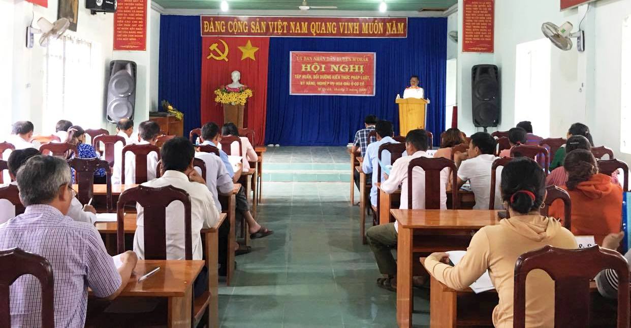 Tập huấn, bồi dưỡng kiến thức pháp luật, kỹ năng nghiệp vụ hòa giải cơ sở