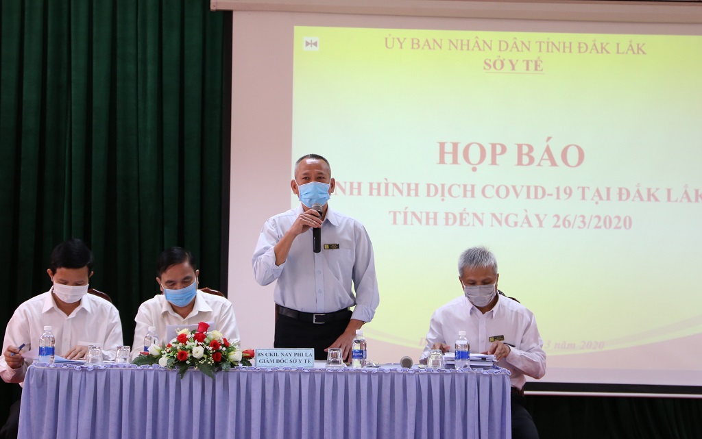 Đến ngày 27/3/2020, Đắk Lắk chưa ghi nhận trường hợp mắc Covid-19