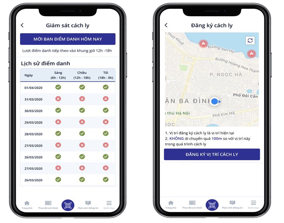Ứng dụng NCOVI thêm tính năng giám sát người cách ly từ 2/4/2020