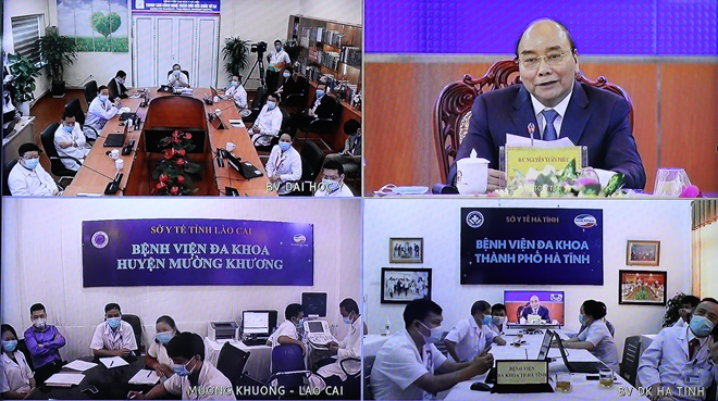 Ra mắt Nền tảng hỗ trợ tư vấn khám chữa bệnh từ xa và ứng dụng Bluezone bảo vệ cộng đồng