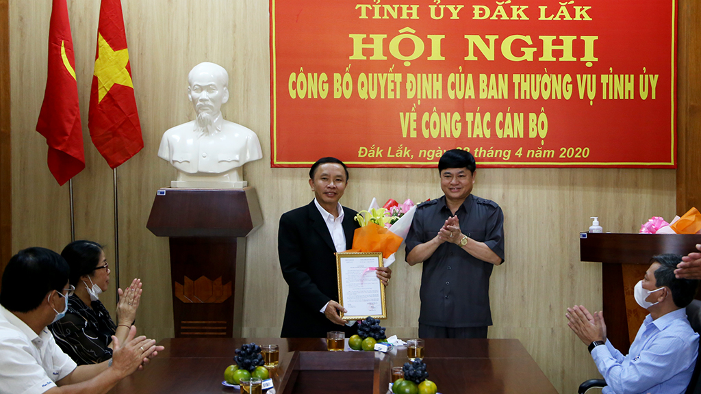 Công bố Quyết định bổ nhiệm Phó Trưởng Ban Tuyên giáo Tỉnh ủy