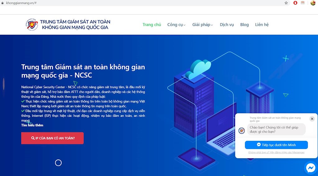 Ra mắt website khonggianmang.vn hỗ trợ đảm bảo ATTT khi làm việc từ xa cho các cơ quan, tổ chức, cá nhân