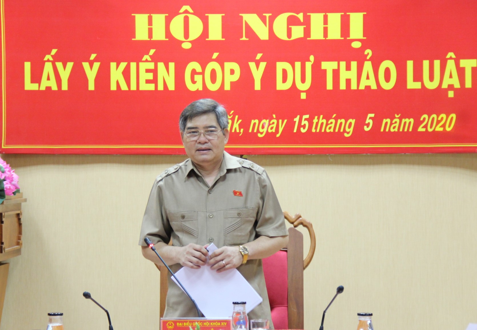 Đoàn Đại biểu Quốc hội tỉnh lấy ý kiến góp ý dự thảo Luật