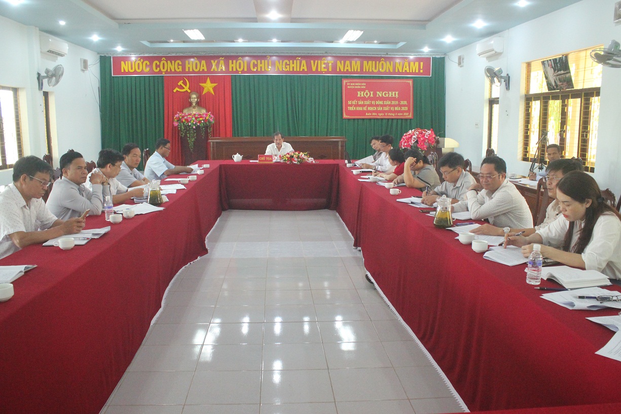 Huyện Buôn Đôn sơ kết sản xuất vụ Đông Xuân 2019 – 2020