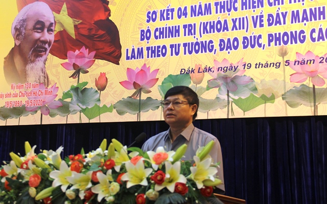 Đắk Lắk sơ kết 04 năm thực hiện Chỉ thị 05-CT/TW của Bộ Chính trị về đẩy mạnh học tập và làm theo tư tưởng, đạo đức, phong cách Hồ Chí Minh