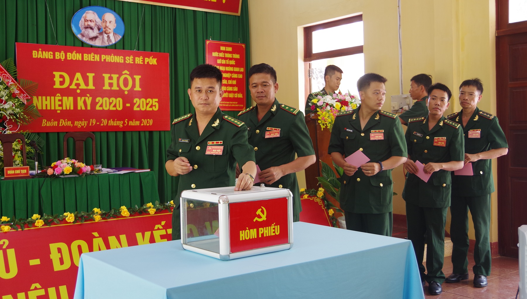 Đại hội Đảng bộ Đồn Biên phòng Sê Rê Pốk nhiệm kỳ 2020-2025