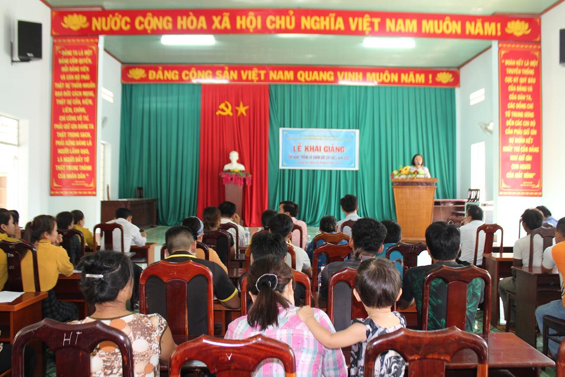 Khai giảng lớp nghề trồng và chăm sóc cây điều