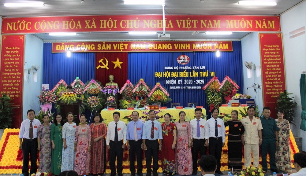 Đại hội đại biểu Đảng bộ phường Tân Lợi lần thứ VI, nhiệm kỳ 2020 – 2025.