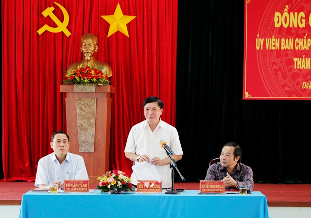 Bí thư Tỉnh ủy Bùi Văn Cường làm việc với Sở Tư pháp:  Chú trọng nâng cao chuyên môn, nghiệp vụ cho cán bộ tư pháp các cấp